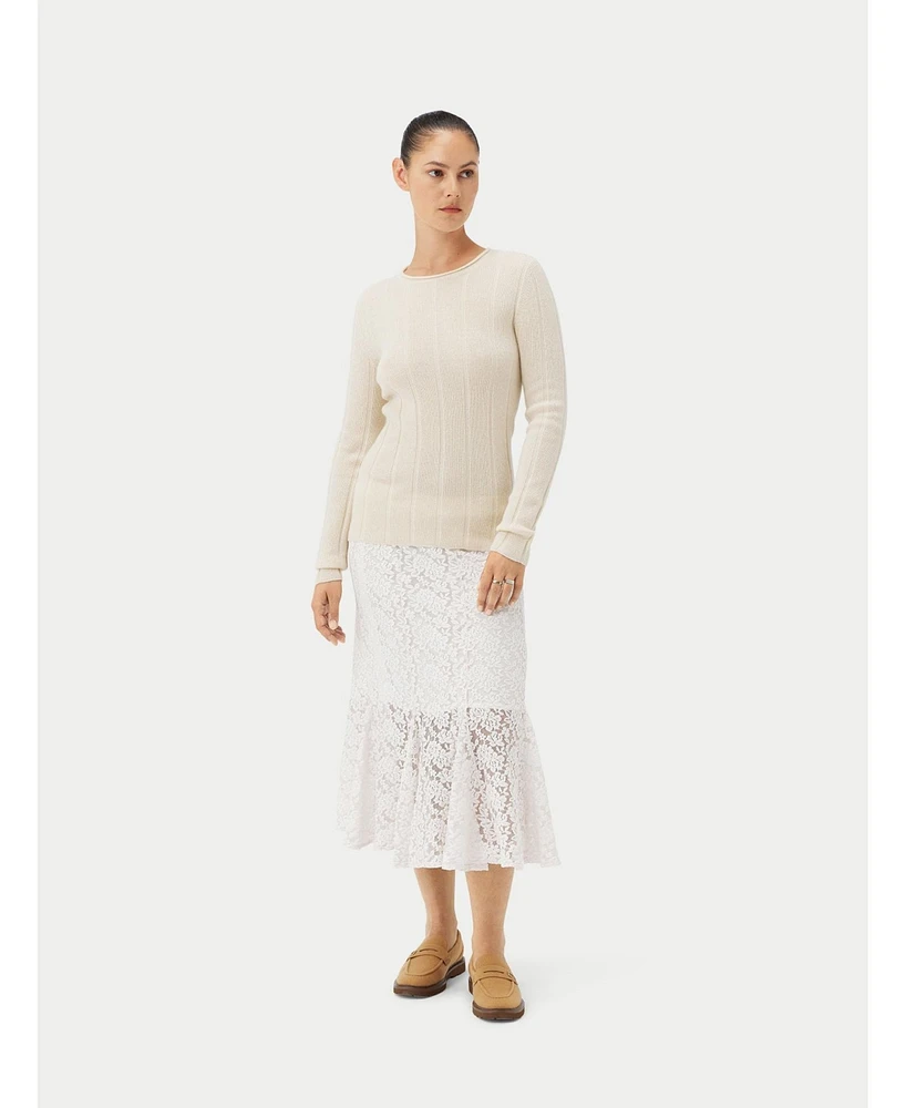 Gobi Cashmere Juniors' C-Neck Sweater