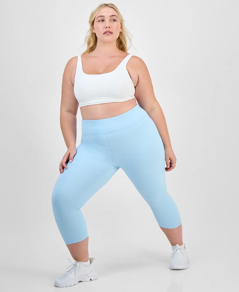Id Ideology Plus Soft Cropped Leggings, Exclusively at Macy's