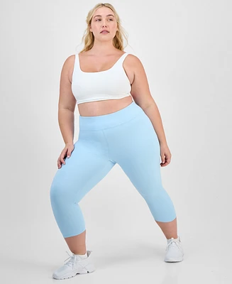 Id Ideology Plus Soft Cropped Leggings, Exclusively at Macy's