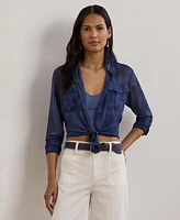 Lauren Ralph Lauren Women's Classic-Fit Print Chiffon Shirt