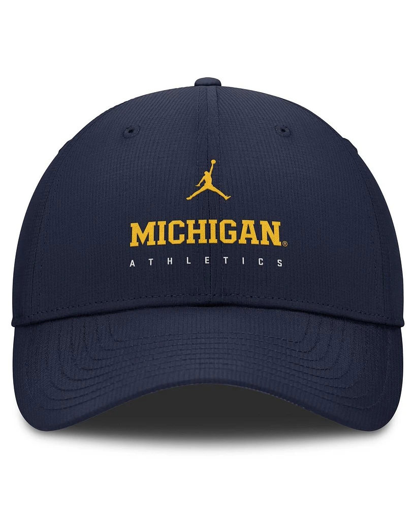 Jordan Men's Navy Michigan Wolverines Club Performance Adjustable Hat