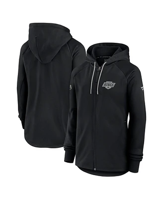 Fanatics Women's Black Los Angeles Kings Authentic Pro Rink Fleece Full-Zip Jacket