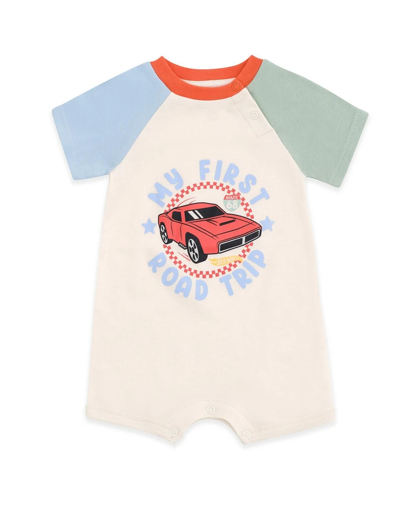 Hot Wheels Baby Boys 2 Pack Rompers