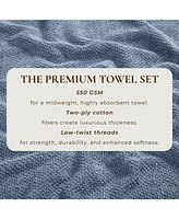 Linery & Co. Cotton Textured 2-Piece Bath Sheet Set