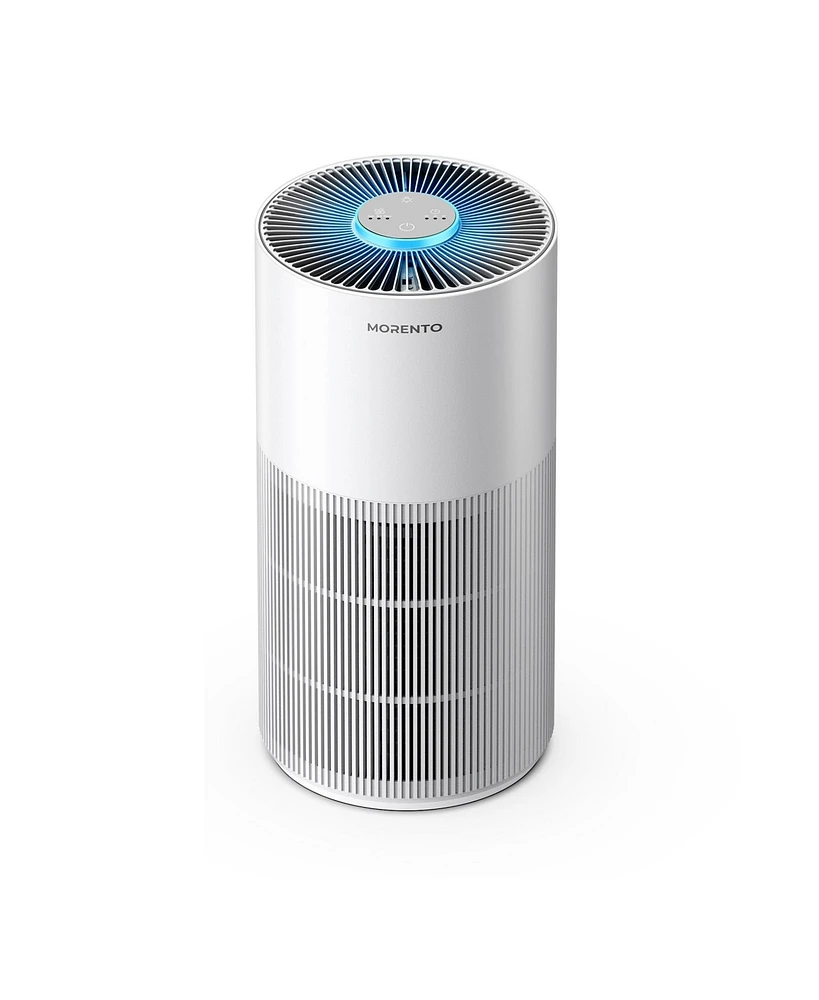 Morento Kalo Air Purifier for Home Large Room, up to 1076ft², 22dB Quiet Air Cleaner with 7 Color Night Light, Timer, H13 Hepa Filter for Pollen, Smok
