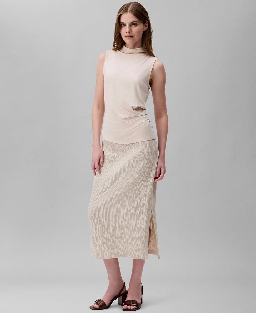 Calvin Klein Women's Sequined Midi Skirt