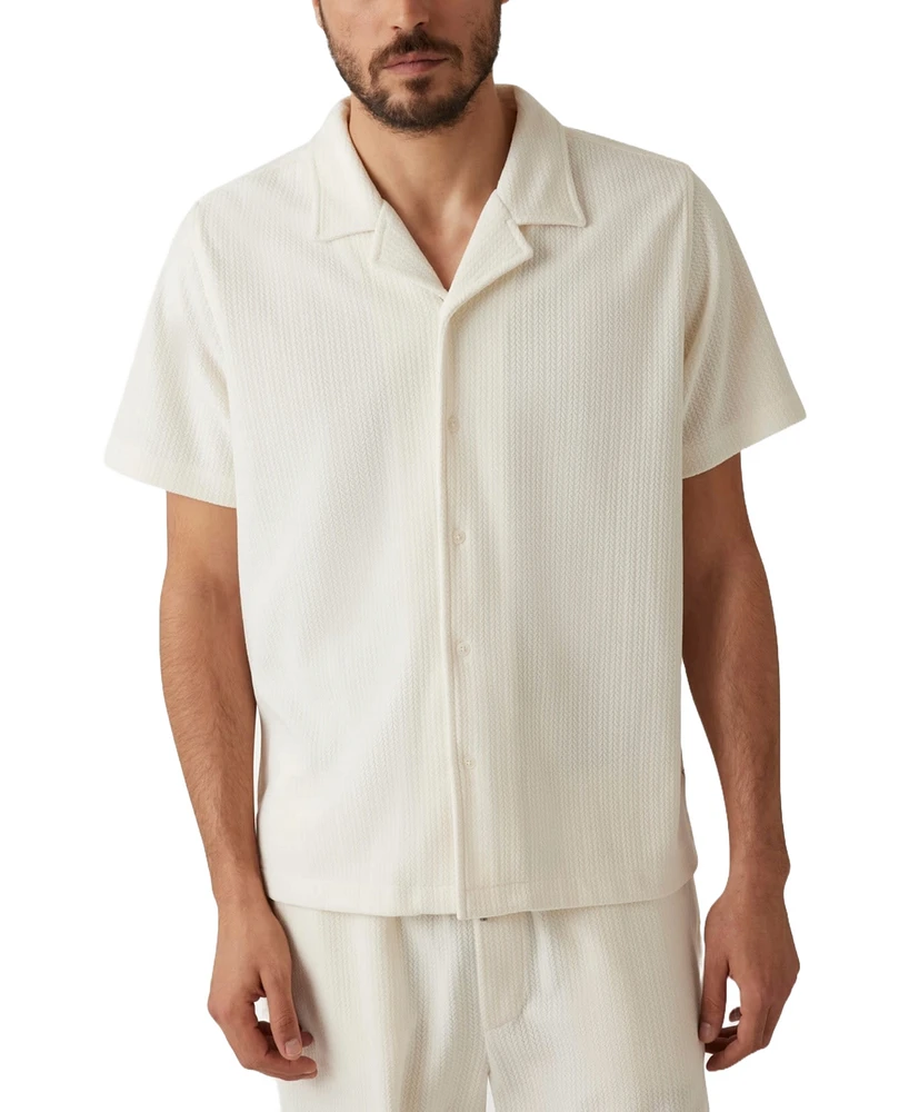 Guess Men's Baron Textured Knit Shirt