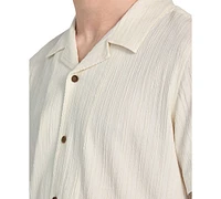 Guess Men's Schaffer Regular-Fit Textured Button-Down Resort Shirt