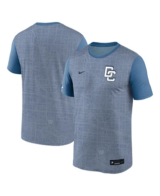 Nike Men's Light Blue Washington Nationals 2025 City Connect Authentic Collection Velocity Performance T-Shirt