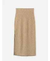 Gobi Cashmere Women's Cashmere Skirt with Zip