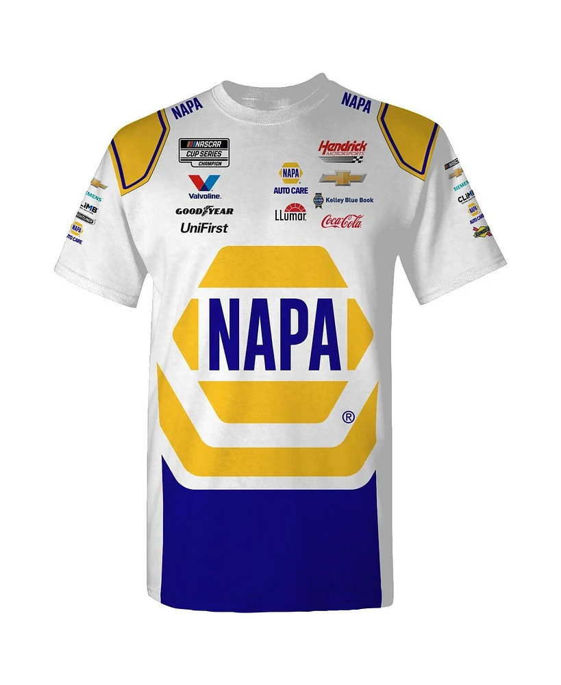 Hendrick Motorsports Team Collection Men's White Chase Elliott Napa Uniform T-Shirt