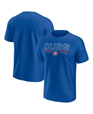 Fanatics Men's Royal Chicago Cubs Raglan T-Shirt