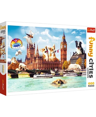 Trefl Red Funny Cities 1000 Piece Puzzle - Dogs in London
