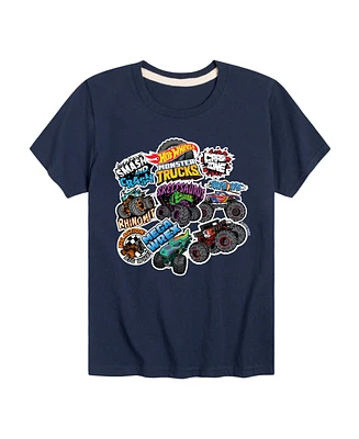 Hot Wheels Big Boys Stickers Graphic T-Shirt