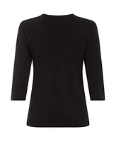 Olsen Women's Embellished V-Neckline T-Shirt