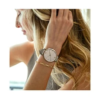 Vincero Women's Gold Chain Link Bracelet in Stainless Steel, Adjustable 7"