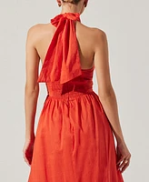 Astr the Label Women's Kalia Halter Keyhole Dress
