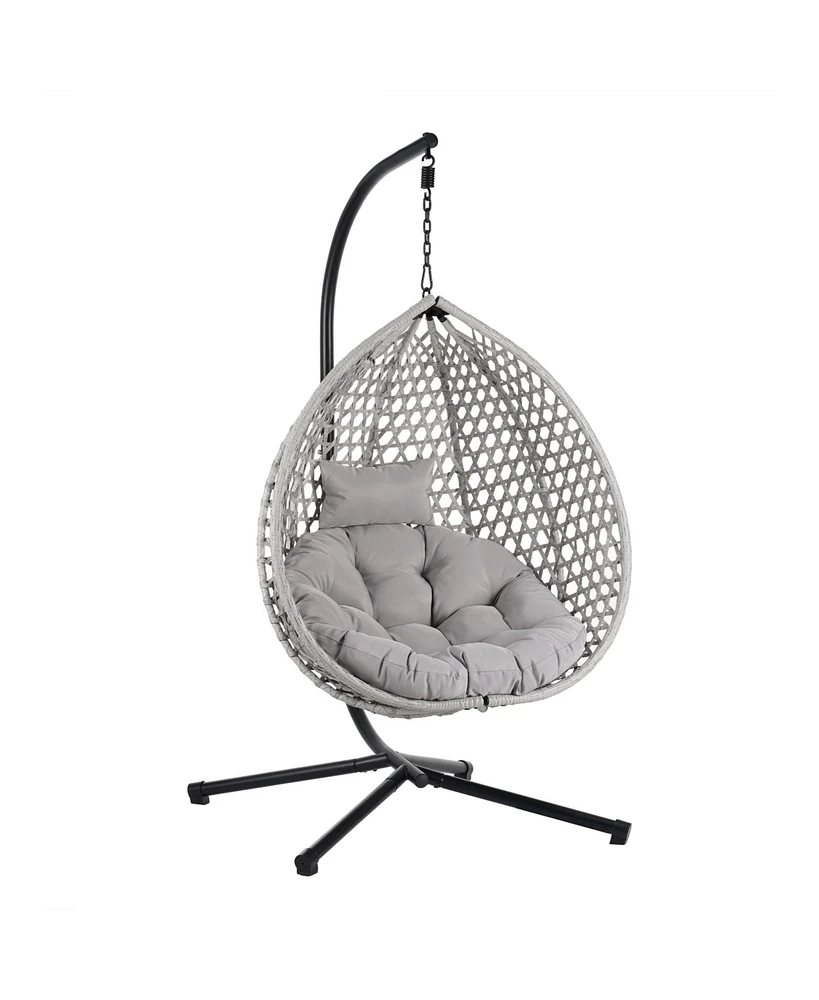 Mondawe Versatile Hanging Egg Chair for Indoor and Outdoor Use