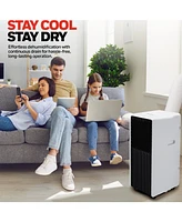 Honeywell 13,500 Btu Slim & Smart WiFi Portable Ac with Fan, Dehumidifier, Alexa/Google Home Voice Control – Cools Up to 660 Sq. Ft., HX4CESVWG