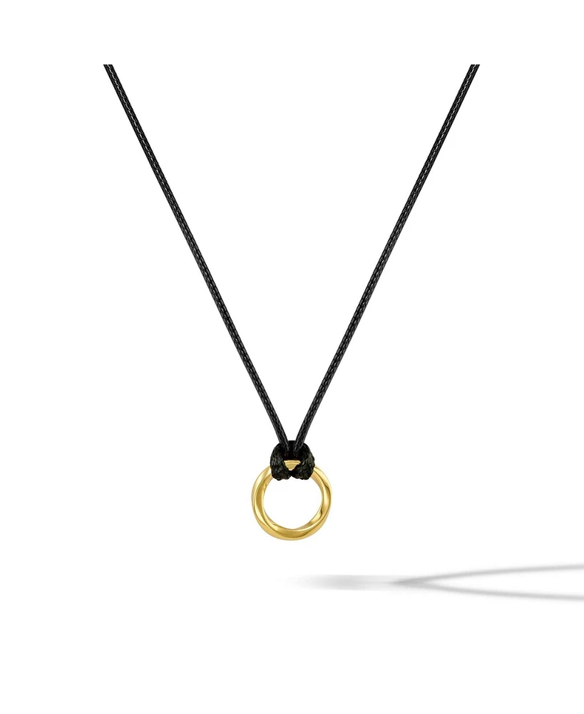 Vincero Men's Gold Kairos Circular Amulet Pendant Necklace, 22"