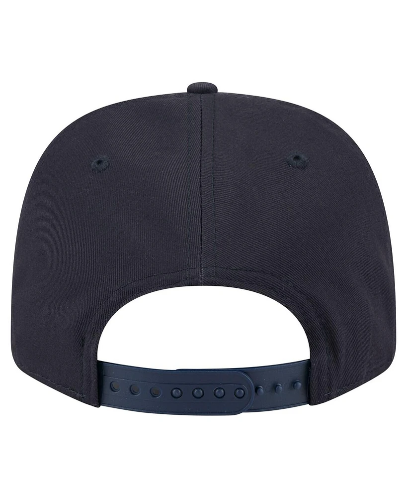 New Era Men's Navy New York Yankees Circle Patch 9SEVENTY Stretch-Snap Hat