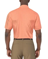 Pga Tour Men's Short Sleeve Micro Geo Print Polo Shirt