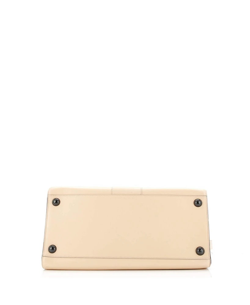 Pre-Owned Delvaux Gm Brillant Top Handle Bag Leather