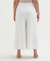 Ella Rafaella Plus Size Wide Culotte Pants