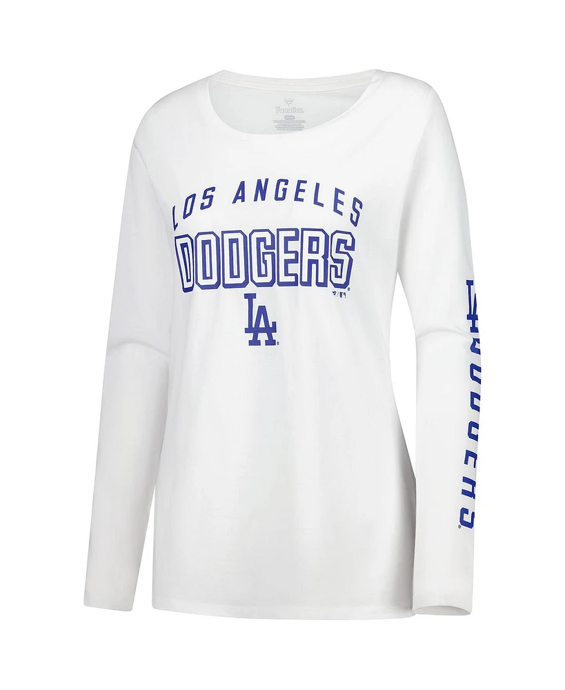 Fanatics Women's White Los Angeles Dodgers Team Long Sleeve T-Shirt