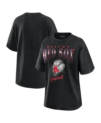 Wear by Erin Andrews Women's Charcoal Boston Red Sox Boyfriend T-Shirt