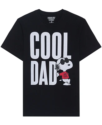Hybrid Apparel Men's Peanuts Cool Dad Short Sleeve T-Shirt