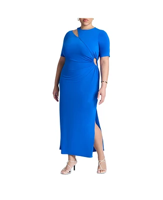 Eloquii Women's Cutout Detail Knit Maxi Dress