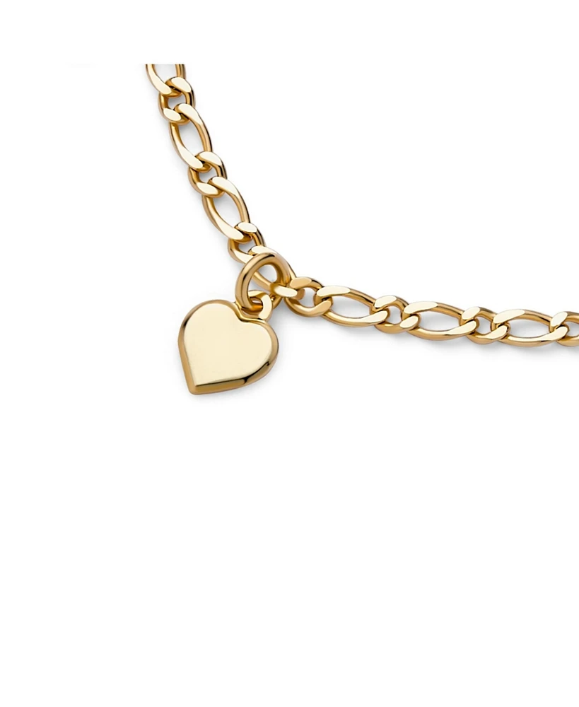 Bling Jewelry Tiny Simple Dangling Hearts Charm Bracelet For Small Wrists 5 Inch Gold Plated