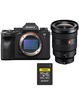 Sony Sony Alpha 1 Full Frame Mirrorless Digital Camera Bundle with Fe 16-35mm f/2.8 Gm Lens, 160GB Cfexpress Card