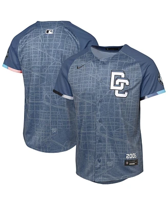 Nike Big Boys and Girls Blue Washington Nationals 2025 City Connect Limited Jersey