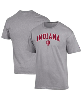 Champion Men's Heather Gray Indiana Hoosiers Arch Over Logo T-Shirt