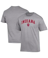 Champion Men's Heather Gray Indiana Hoosiers Arch Over Logo T-Shirt