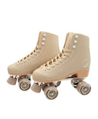 C7skates Forget Me Not Quad Roller Skates (Winter Wheat, Women's 6 / Youth 5 / Men's 5)