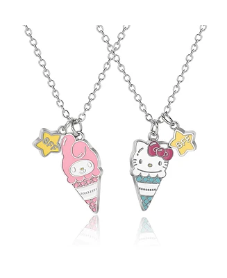 Hello Kitty Best Friends Ice Cream Cone Necklace Set for Kids - Fun & Stylish Jewelry Gift
