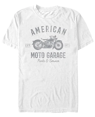 Generic Additude Men's American Moto Garage Short Sleeve T-Shirt