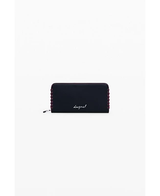 Desigual Women's Medium wallet with detachable leather-effect