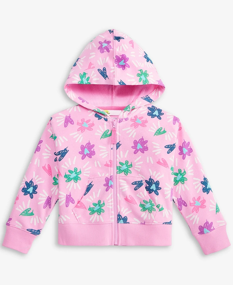 Epic Threads Toddler Girls Graffiti-Print Zip Hoodie, Exclusively at Macy's