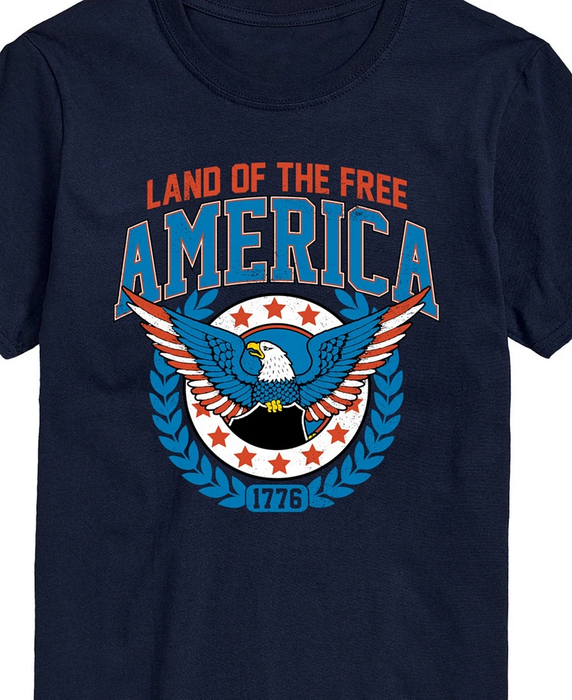 Airwaves Men's Americana Land of The Free Short Sleeve T-Shirt