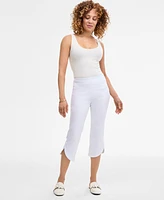 Jm Collection Women's Mid-Rise Pull-On Tulip-Hem Capri Pants, Exclusively at Macy's