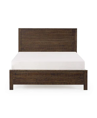 Solid Wood Bed Frame – Sturdy Platform Bed with Slatted Base