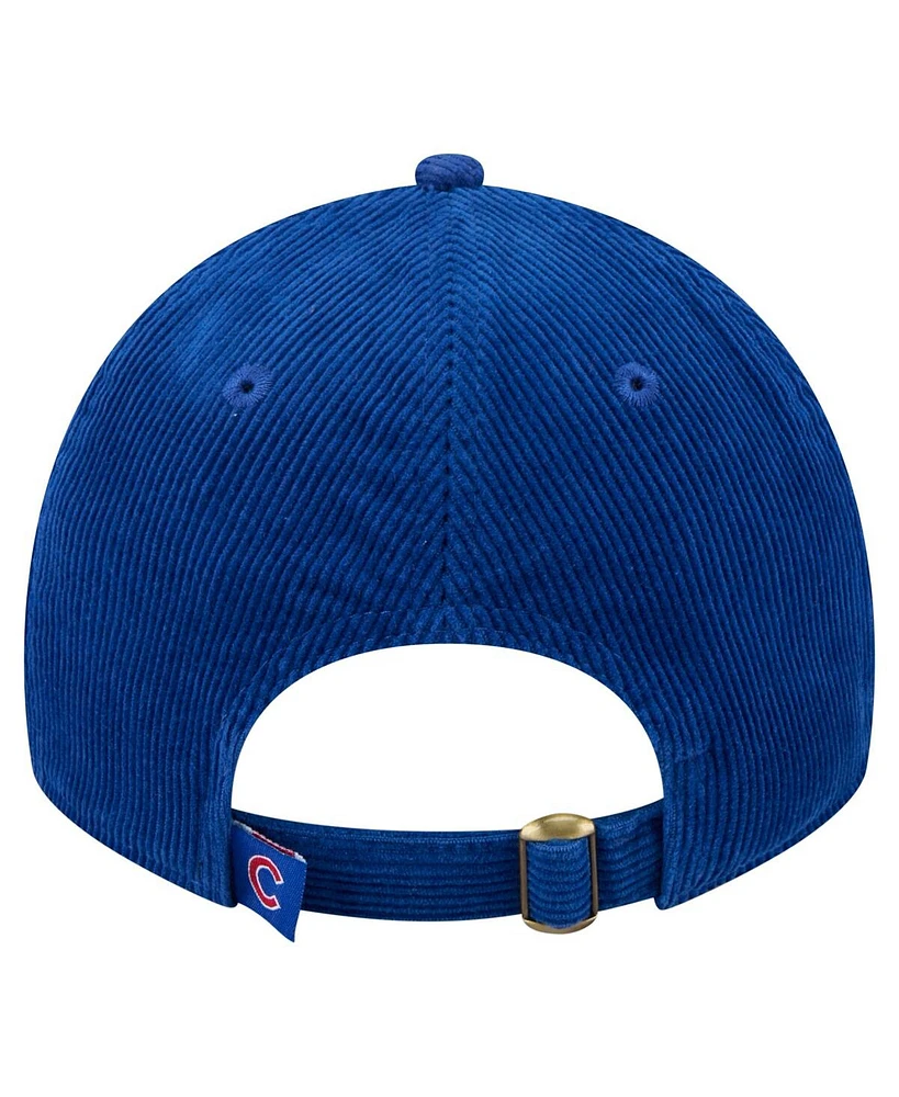 New Era Women's Royal Chicago Cubs Corduroy 9TWENTY Adjustable Hat