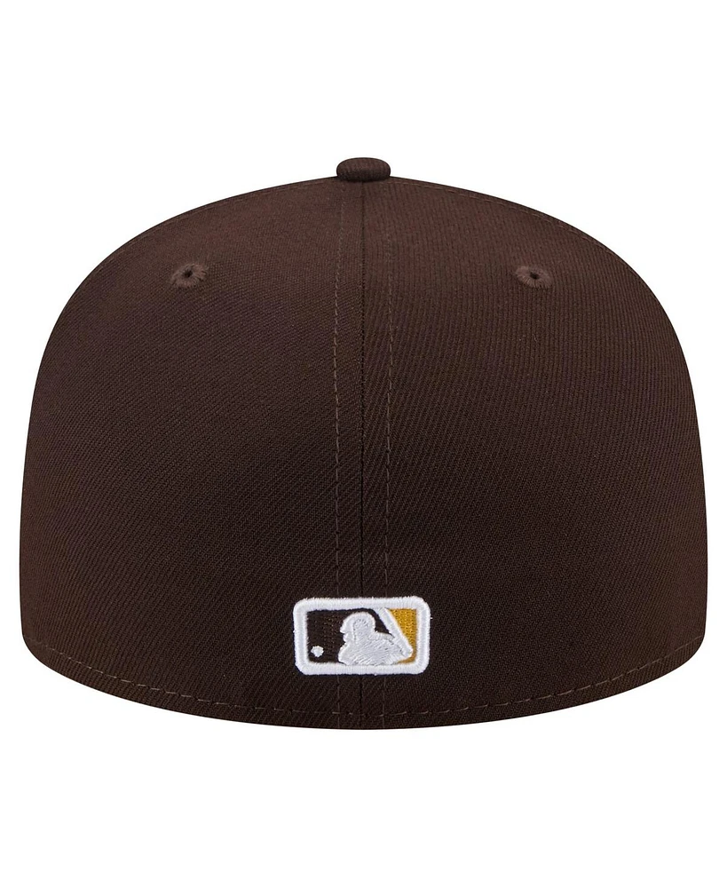 New Era Men's Brown San Diego Padres Yarn Stitch 59FIFTY Fitted Hat