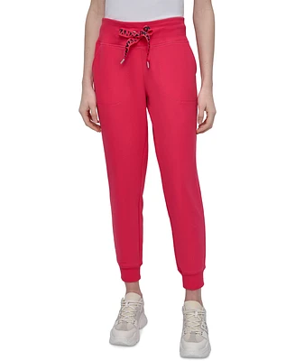 Dkny Sport Women's Logo-Drawstring High-Rise Joggers