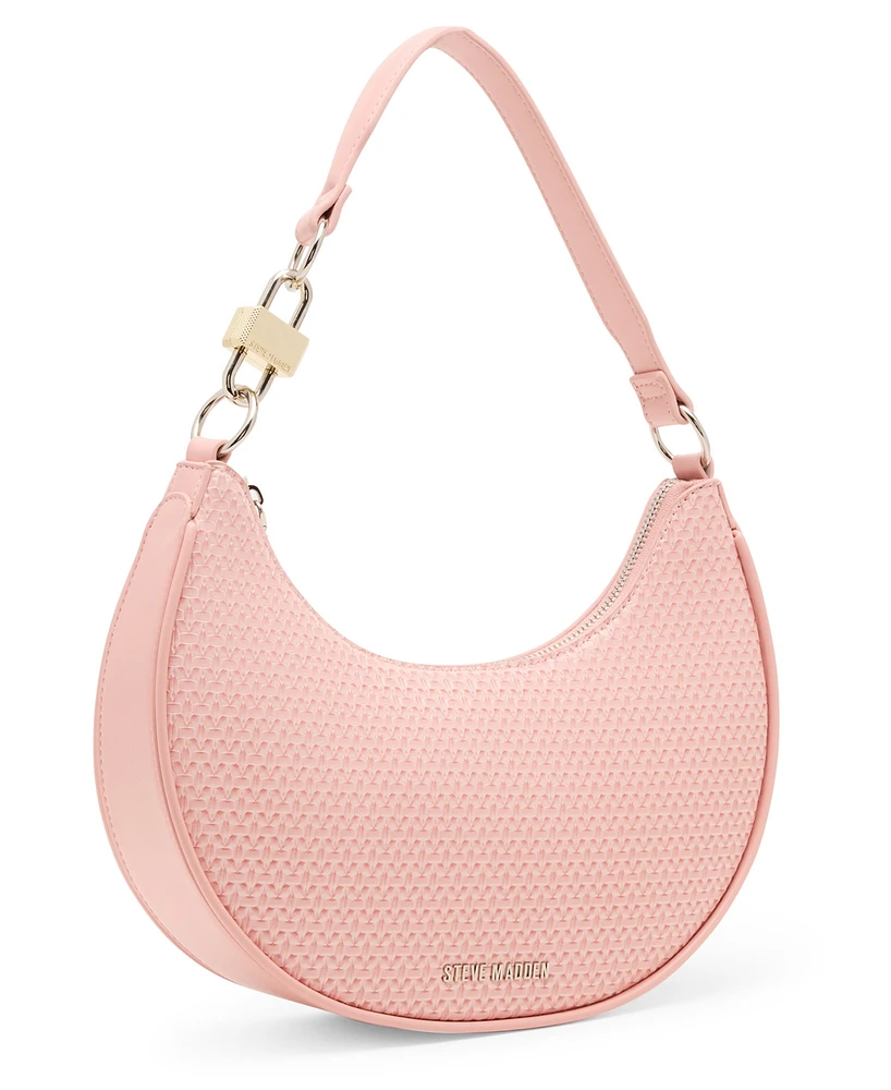 Steve Madden Lohan-w Embossed Woven Small Hobo Bag
