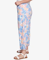 Ruby Rd. Plus Size Floral Print Soft Capri Pants